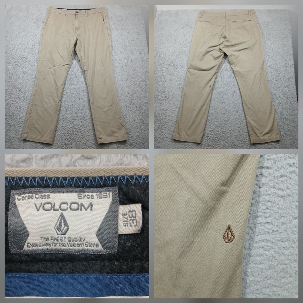 Volcom Men's Corpo Class Chino Pants Sz 32x32 Khaki Casual‎ read